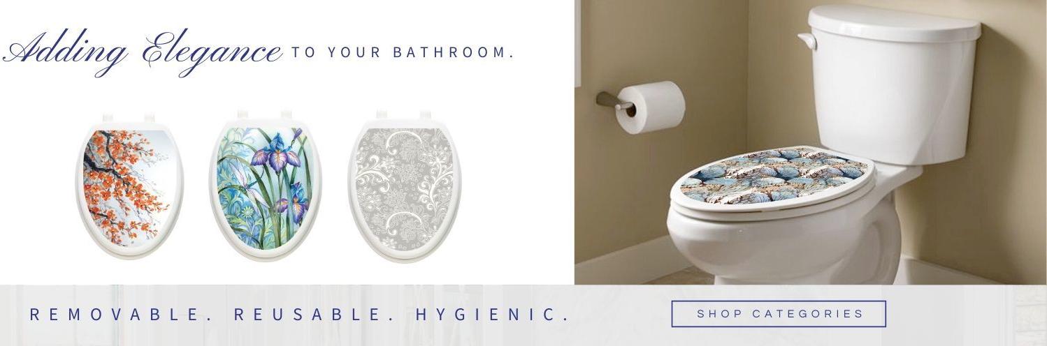removable, reusable, hygienic - toilet tatoos